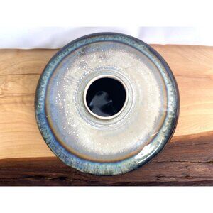 W. Bill Campbell Art Pottery Studio MCM Oil Lamp, Vase, Candle Holder Signed